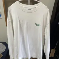 Younger song ロンT ホワイト　グリーン　白　緑