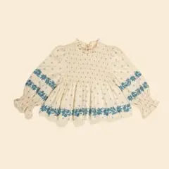 apolina Mia Top Meadow Calico Cashew 2-3