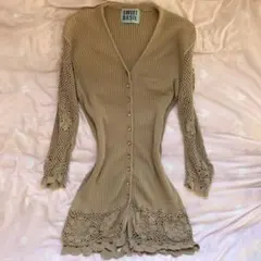 2000s 花柄レースカーディガン 森ガール平成ギャルフェアリーグランジy2k