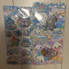 キラウサツインズ　あわわちゃん　おはじきシール　スパンコールパーティ