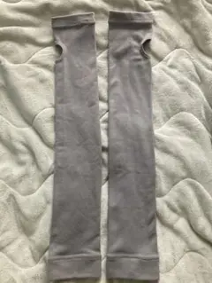 アームカバーイオンスポーツグレー裏微起毛定価約2000円使用感少ロング男女兼用