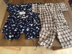 甚平　コムサ　スヌーピ　100 95 ２枚セット