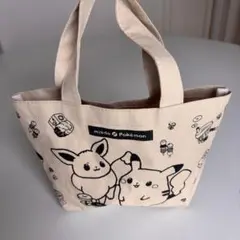 ミスド ポケモン トートバッグ イーブイ ピカチュウ ランチトート【美品】
