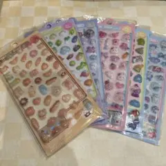 ぷくぷく 立体 3D ぷっくりシール6枚セット