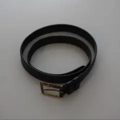 black leather belt