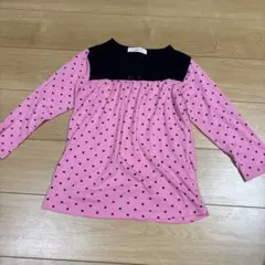 sugar doll ドット柄長袖カットソー