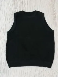 crépuscule ノースリーブ ニットベスト ダークグリーン