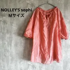 NOLLEY’S sophi シアーボリューム２WAYブラウス 半袖 ピンク 夏のサムネイル
