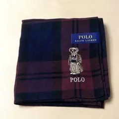 新品未使用　ポロラルフローレン　ポロベア　ハンカチ