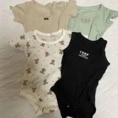 メッシュ　西松屋　ベビー肌着 4枚セット サイズ70 80 くま