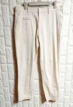 美品】CPG GOLF／ストレッチ ロング パンツ ベージュ Mサイズ - メルカリ