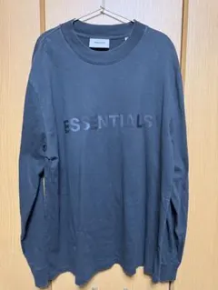 ESSENTIALS ブラック ロングスリーブ Tシャツ M