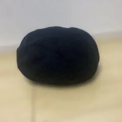 黒いウールベレー帽 フリーサイズ