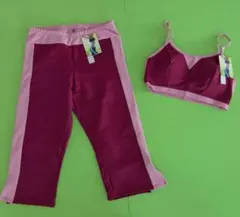 新品　WACOAL　ワコール　ヨガウェア　上下　M　ジム　トレーニーグ