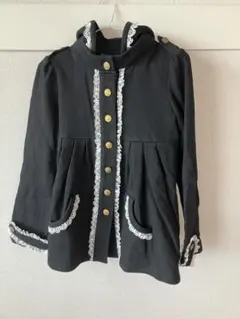 トゥララブラック レース装飾 フード付きジャケット新品タグ付き
