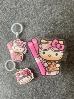 雪焼けハローキティちゃん チャーム2個セット Sweet付録