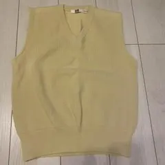 UNIQLO U ニットベスト M イエロー