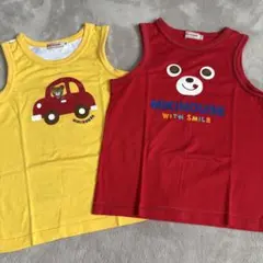 MIKIHOUSE タンクトップ 2枚セット　110のサムネイル