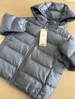 【新品】ユニクロ キッズ パフテックウォッシャブルパーカ 110 ネイビー