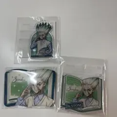Dr.STONE石神千空読書の秋編アクリルキーホルダー 、缶バッジ3点セット