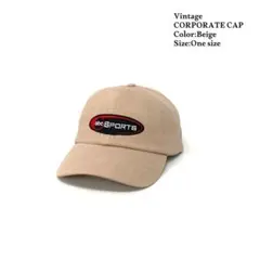 【極美品】 ビンテージ キャップ 企業 abc スポーツ ロゴ アメリカ 古着