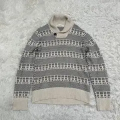 L.O.G.G. H&M 長袖ニット　トレーナー　メンズ　ベージュ　EURSのサムネイル