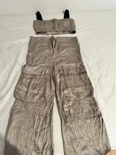 Chacottヨガ　上下セットサルエルパンツ&アームカバーセット【ヘナ柄】 Chacottヨガ 上下セットサルエルパンツ&アームカバーセット【ヘナ柄