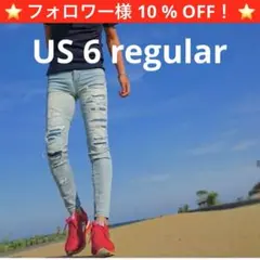 希少カラー！アメリカンイーグル ダメージジェギング スキニーデニム！