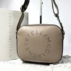極美品 ステラマッカートニー カメラバッグ ショルダー ベージュ レザー　984