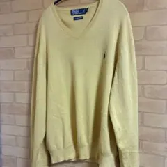 ポロ　ラルフローレンニット　イエロー