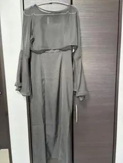 【JUNOAH】フレアスリーブボレロ+キャミワンピース