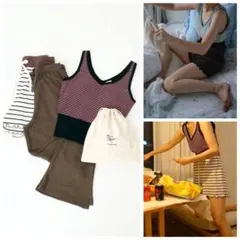 新品 スピックアンドスパン ミラー ルームウェア セット 定価13200円 別注