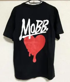 MOBB. ブラック Tシャツ ハートデザイン
