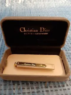 Christian Dior ゴールド シルバー ネクタイピン