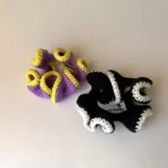 編み物 シュシュ 2個セット