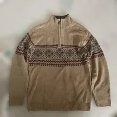 VINTAIGE CLUB ノルディック柄セーター L