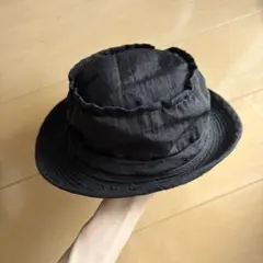 タケオキクチ　ヴィンテージ　レディース　帽子　黒　ブラック　古着のサムネイル