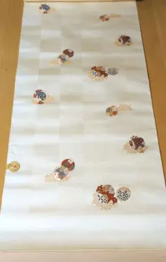 正絹 六通柄 名古屋帯(未仕立て)