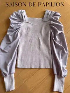 SAISON DE PAPILION パフスリーブニット