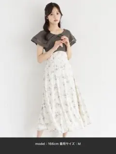 tocco closet ビックカラーバックレースアップドッキングワンピース