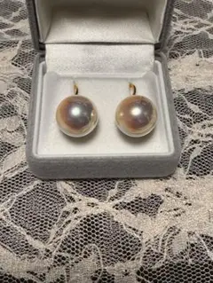 ファッションパールピアス フックピアス　14KRGB 大粒　14mm