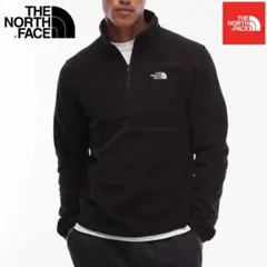 新品本物 USA限定 ノースフェイス US-XL ハーフジップフリース黒