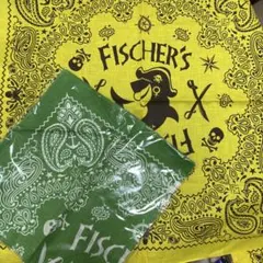 FISCHER'S 海賊バンダナ イエロー グリーン