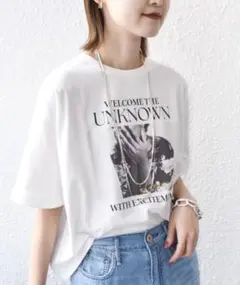 【SHIPS別注】81BRANCA:フォト ワイド TEEのサムネイル
