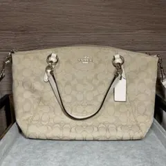 COACH コーチ 2WAY ショルダーバッグ ベージュ