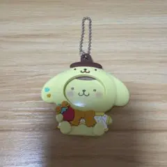 サンリオ いちご新聞 フォトバッジ付き マスコット ポムポムプリン