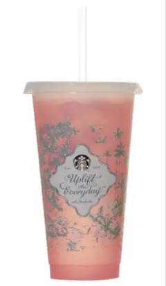 スタバ ミステリーカラーチェンジングリユーザブルコールドカップ 赤 レッド