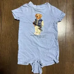 Ralph Lauren ポロベアロンパース 75cm 9M 半袖 青 水色