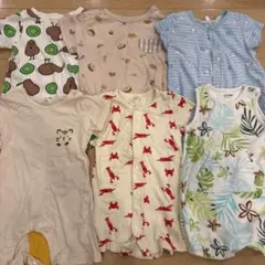 70cm ベビー服 夏 ロンパース まとめ売り セット売り