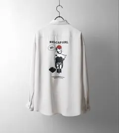 RED CAP GIRL 長袖シャツ　グレー